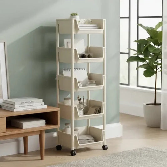 Estantería Multifuncional — Carrito Organizador con Ruedas